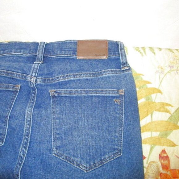 MADEWELL High Rise ROADTRIPPER Denim Size 25 JEANS Skinny DARK Wash STRETCH - Picture 10 of 11